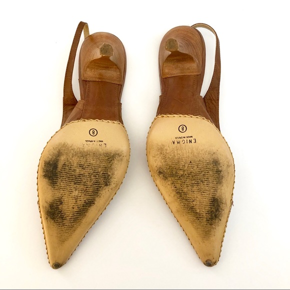 🔥Rare🔥 Enigma Vintage Brazilian Pointy Slingback - Picture 4 of 5